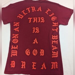 Kanye West I Feel Like Pablo Concert Tee  Merch This Is A God Dream Red Small